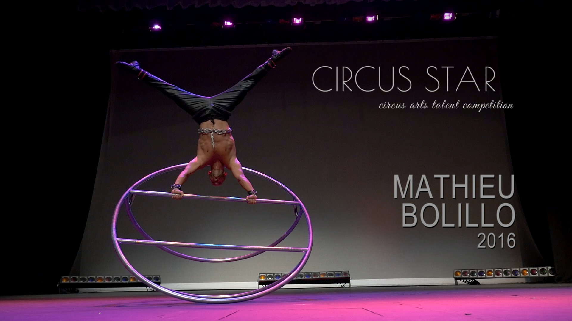 Mathieu Bolillo, balance wheel, Circus Star USA 2016