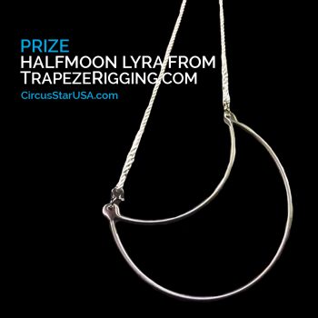 Circus Star USA prize, halfmoon lyra, TrapezeRigging.com